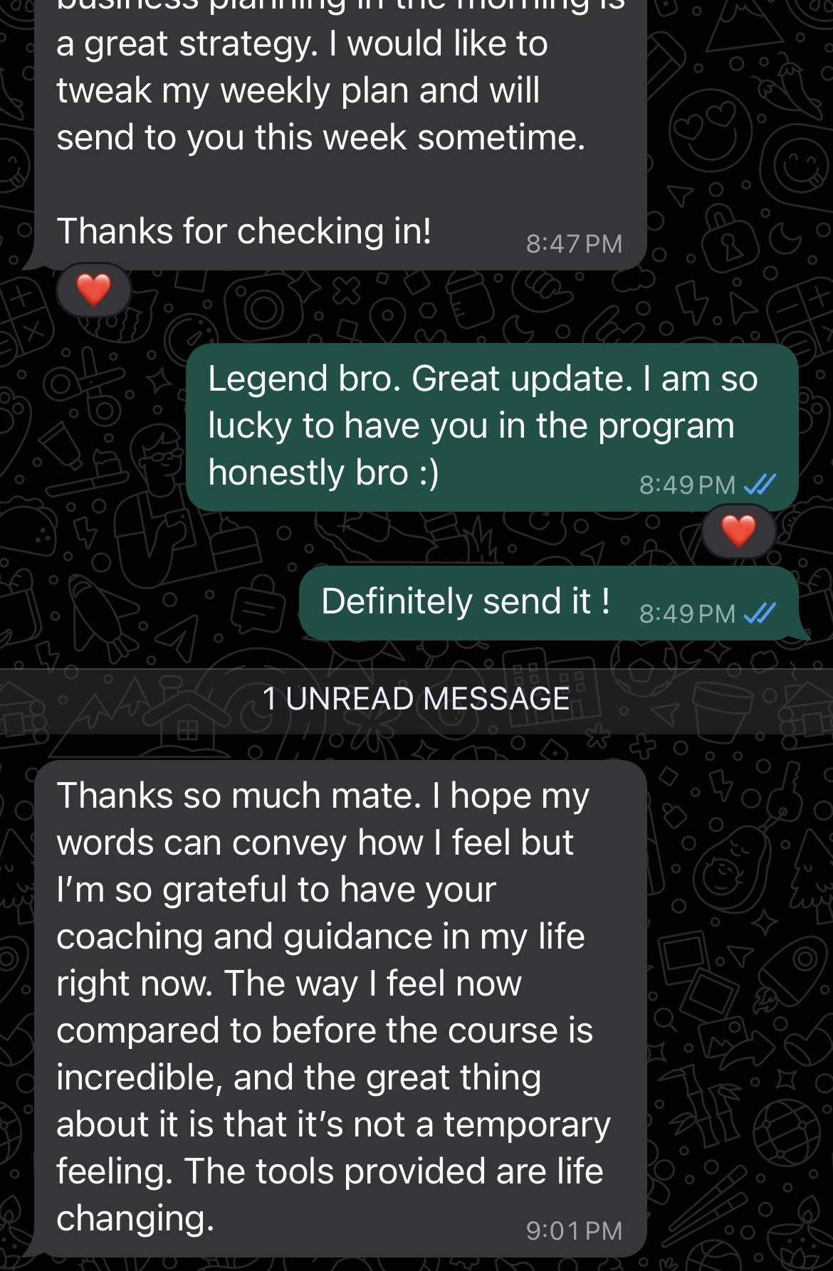 Client message