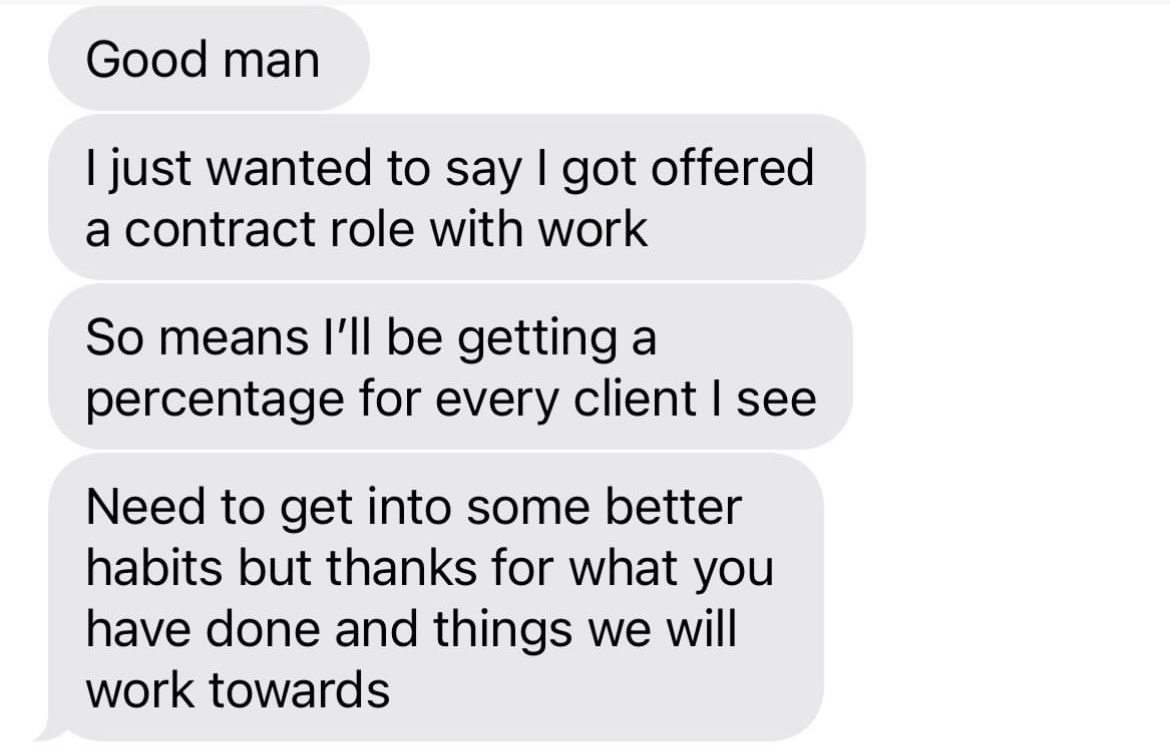 Client message